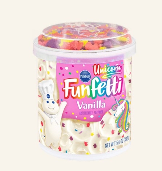 PILLSBURY FUNFETTI UNICORN VANILLA FROSTING 442g